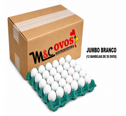 CAIXA OVOS JUMBO BRANCO C/360 OVOS